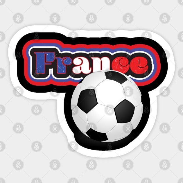 French Flag Football Vintage Sticker by cricky